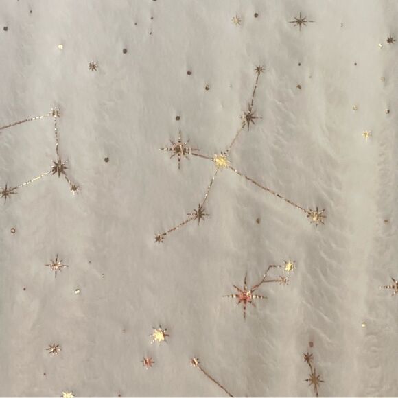 AVIVA STANOFF Zodiac Ivory With Gold Throw 50X70” - Picture 7 of 7